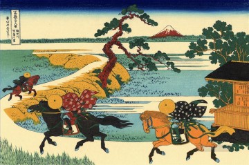 Katsushika Hokusai Painting - the fields of sekiya by the sumida river 1831 Katsushika Hokusai Ukiyoe